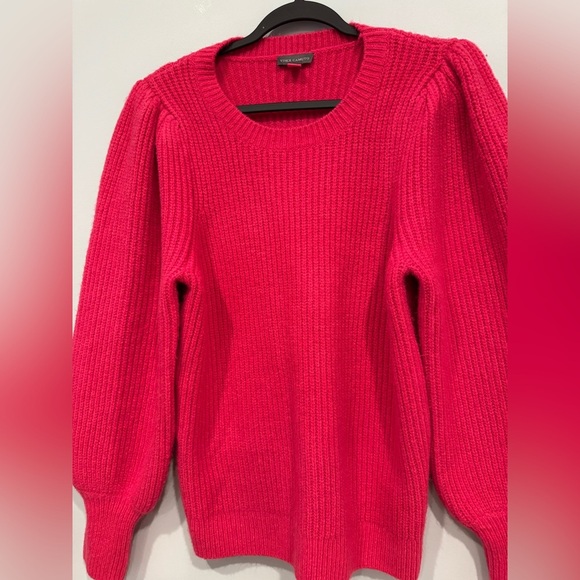 Vince Camuto Puff Shoulder Wide Sleeve Sweater Size M - Picture 2 of 7